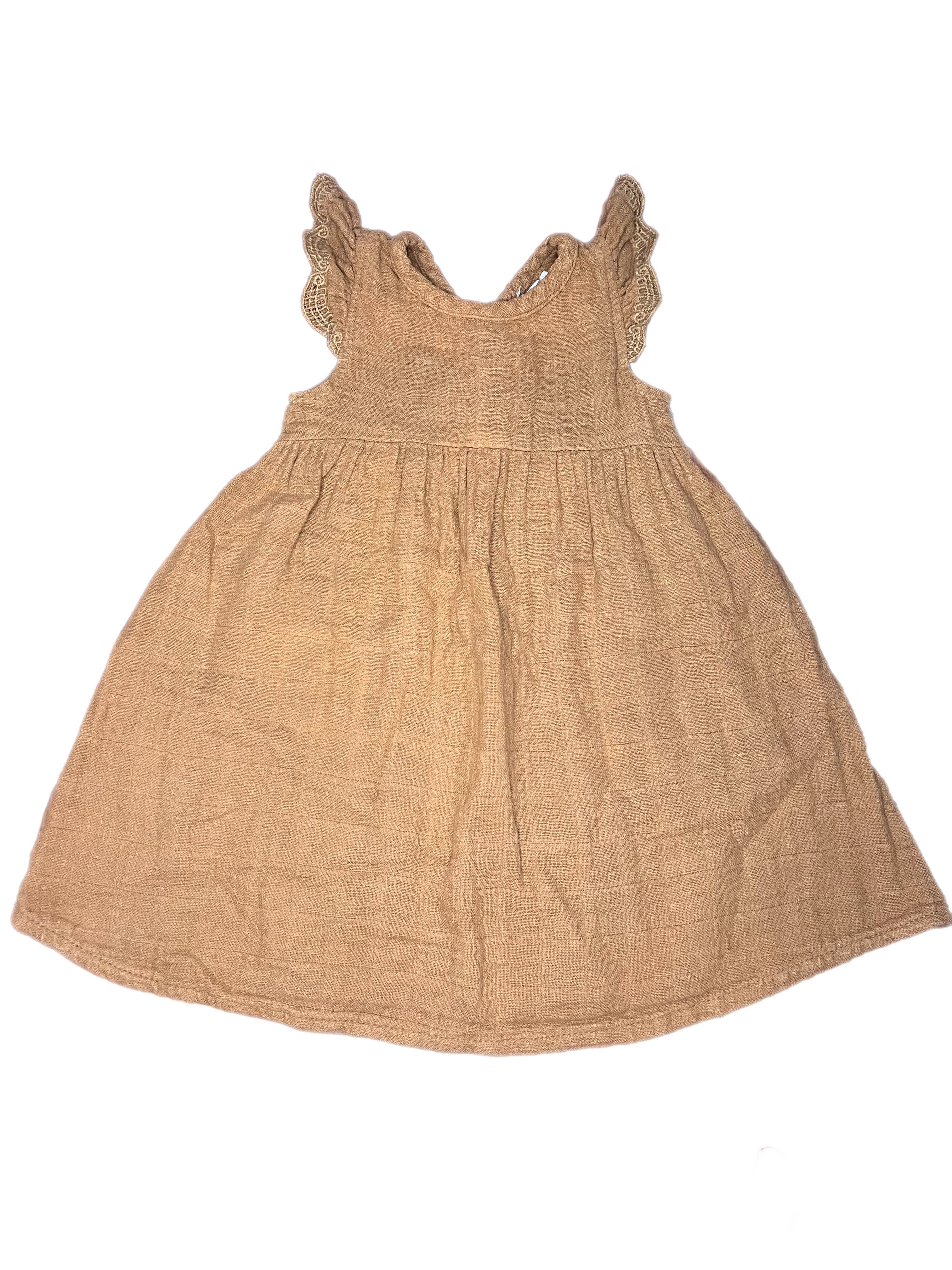 Jamie Kay Frill Muslin Dress (3-6m)