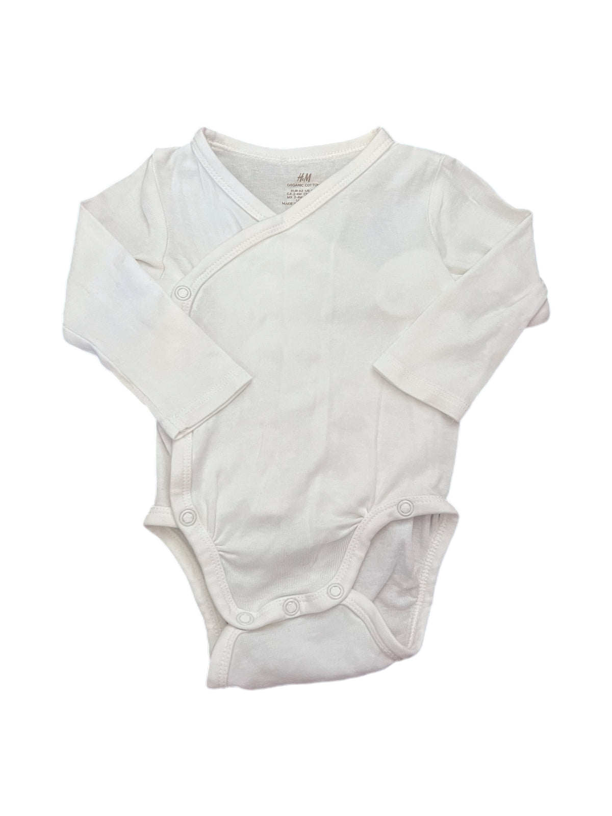 H&M Kimono Long Sleeve Bodysuit (2-4m)