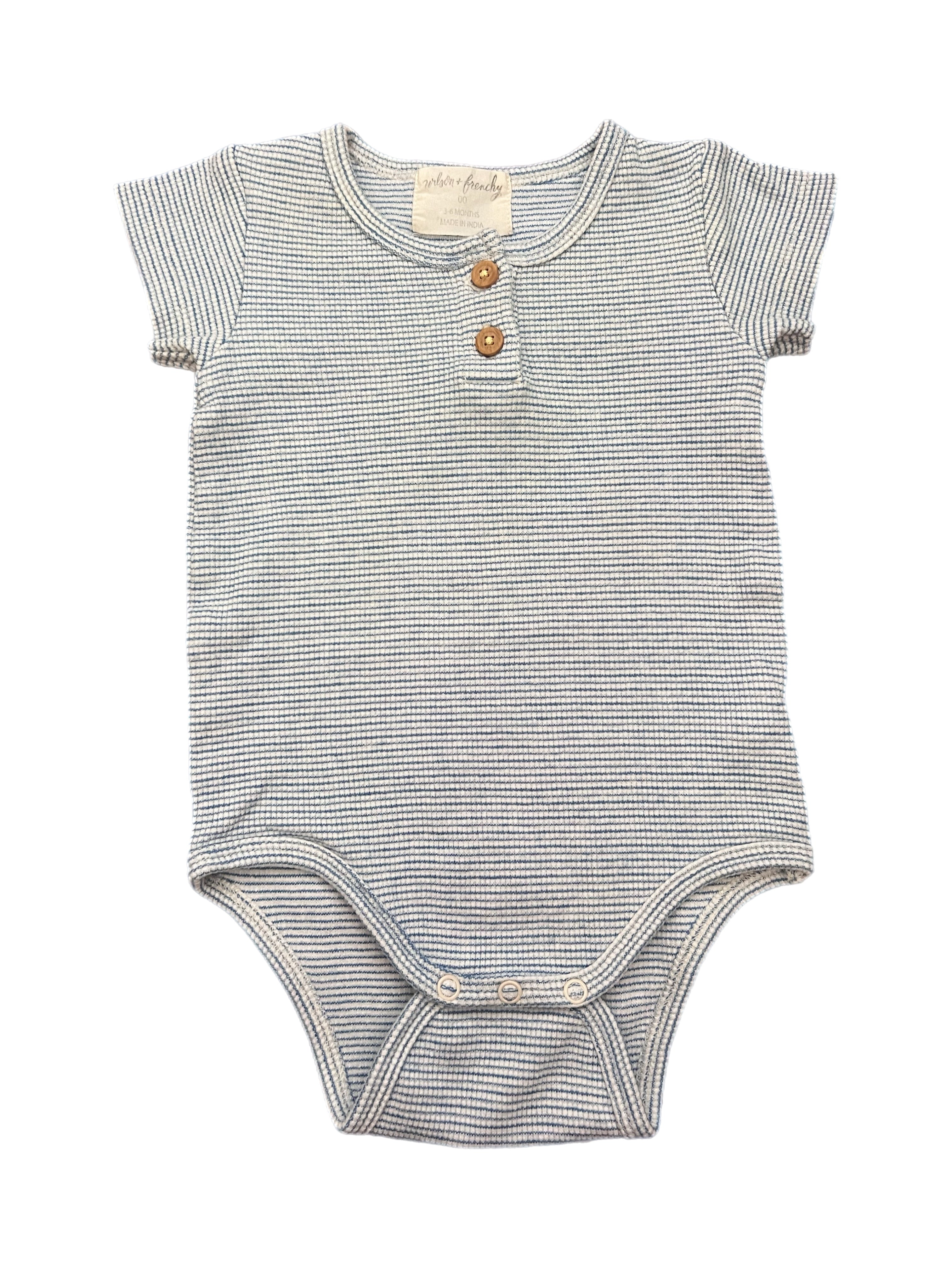 Wilson + Frenchy Short Sleeve Bodysuit (3-6m)