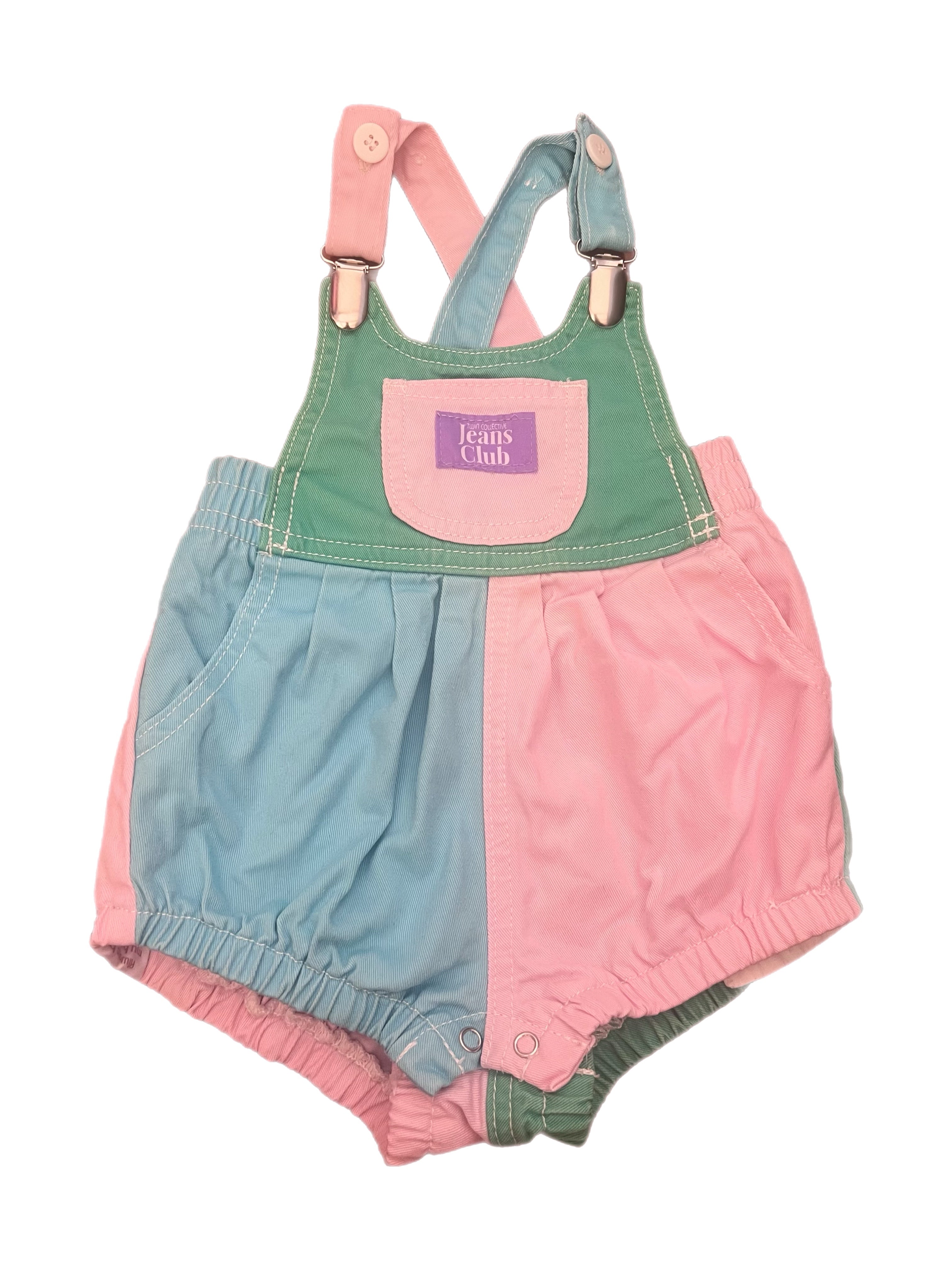 Twin Collective Colourblock Bowie Bubble Romper (6m)