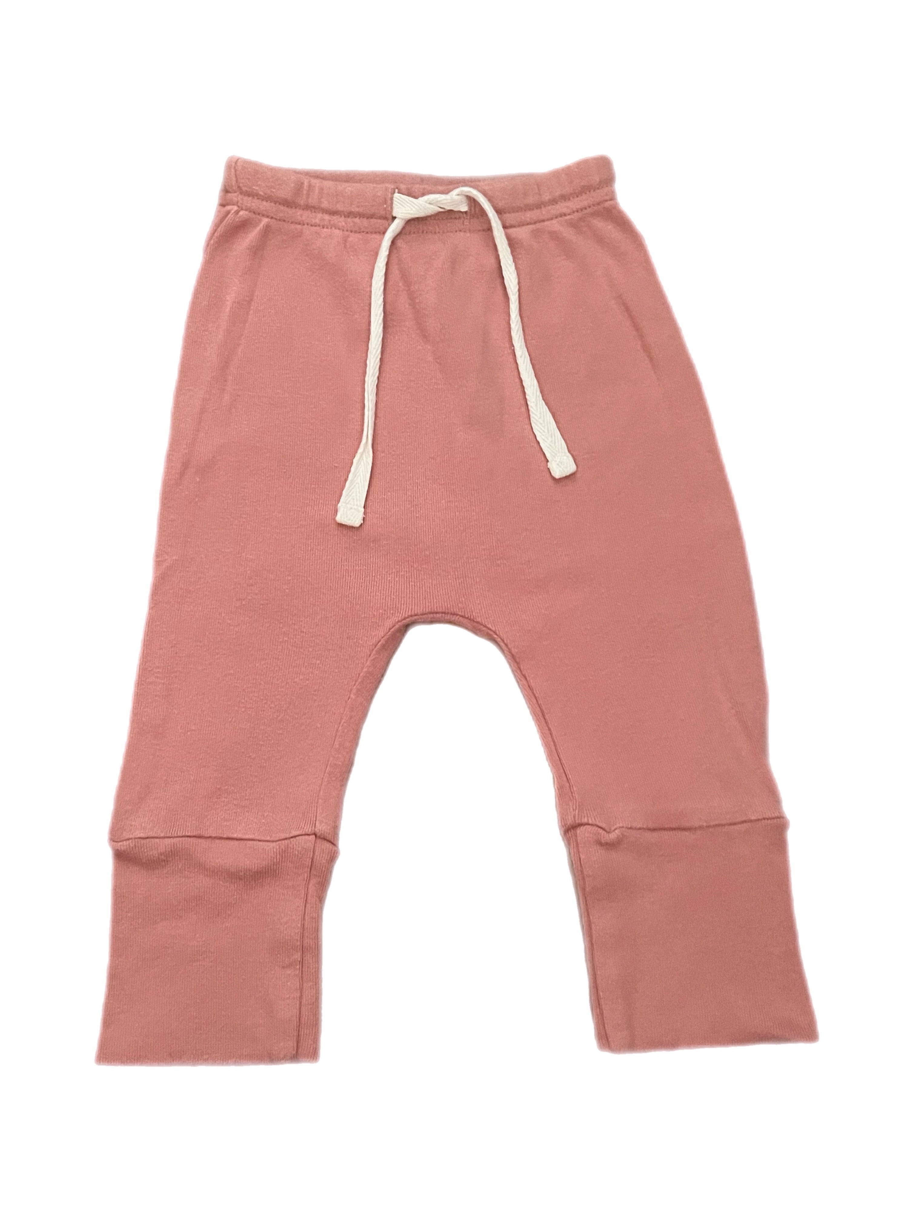 Nature Baby Cotton Drawstring Pants (0-3m)