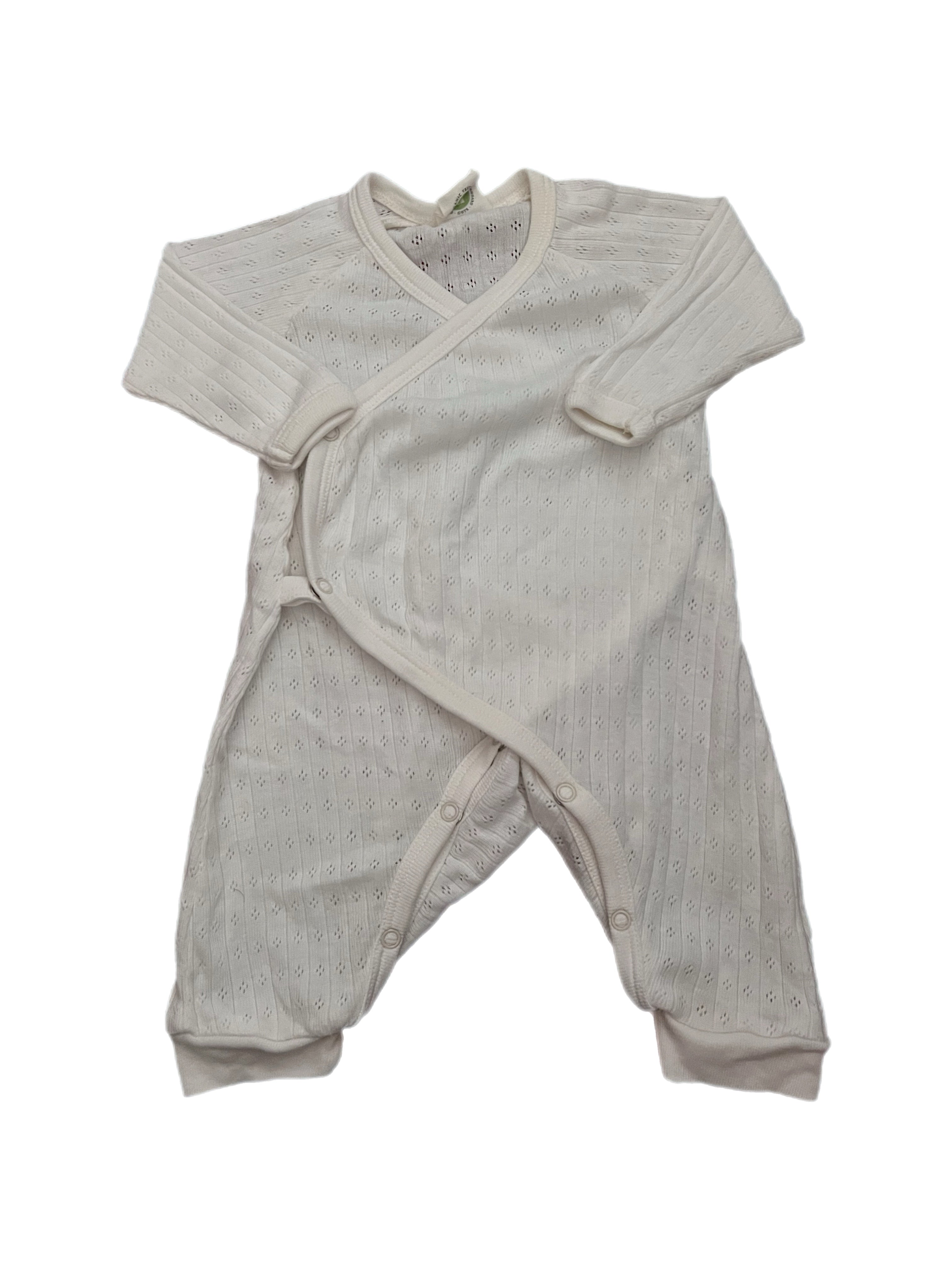 Nature Baby Pointelle Kimono Stretch and Grow (Newborn)