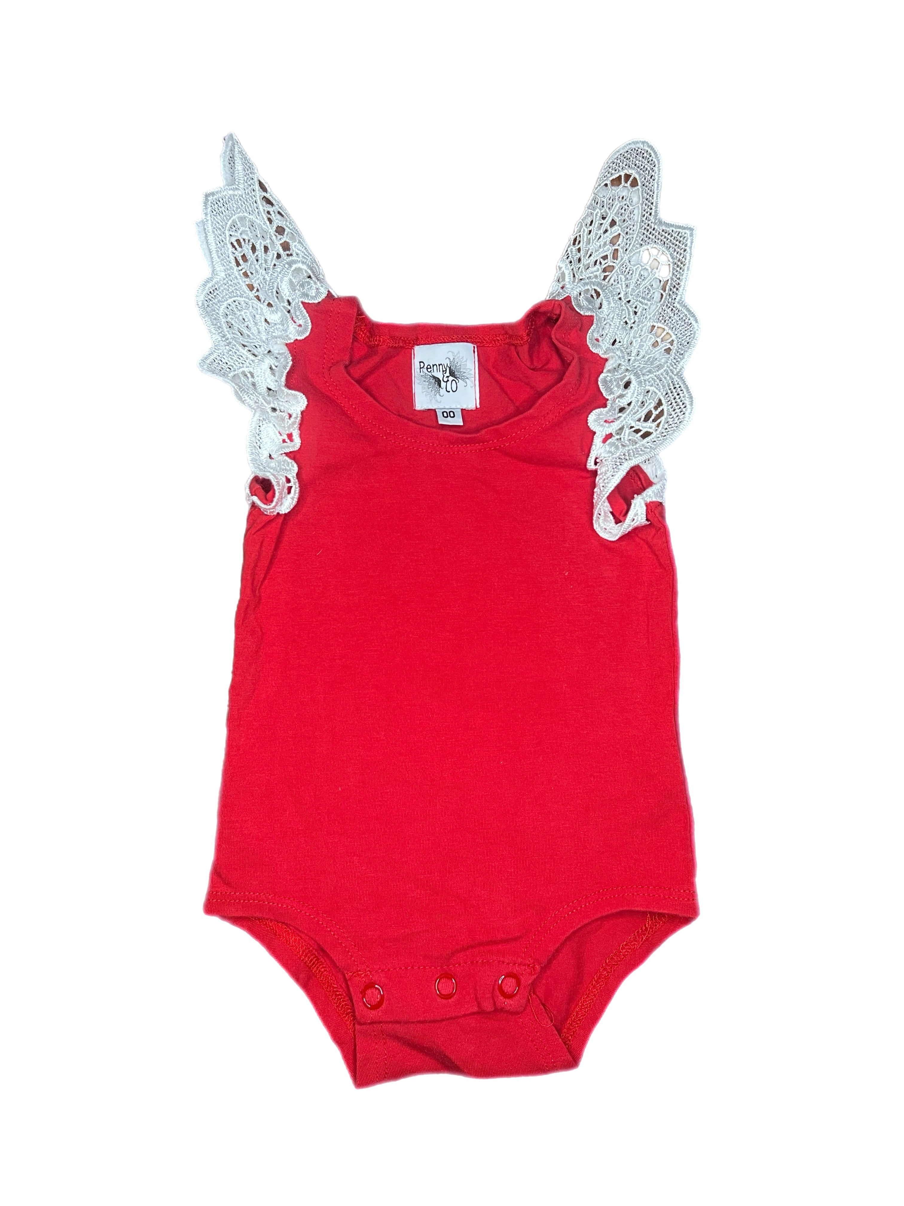 Penny & Co Angel Wing Bodysuit (3-6m)