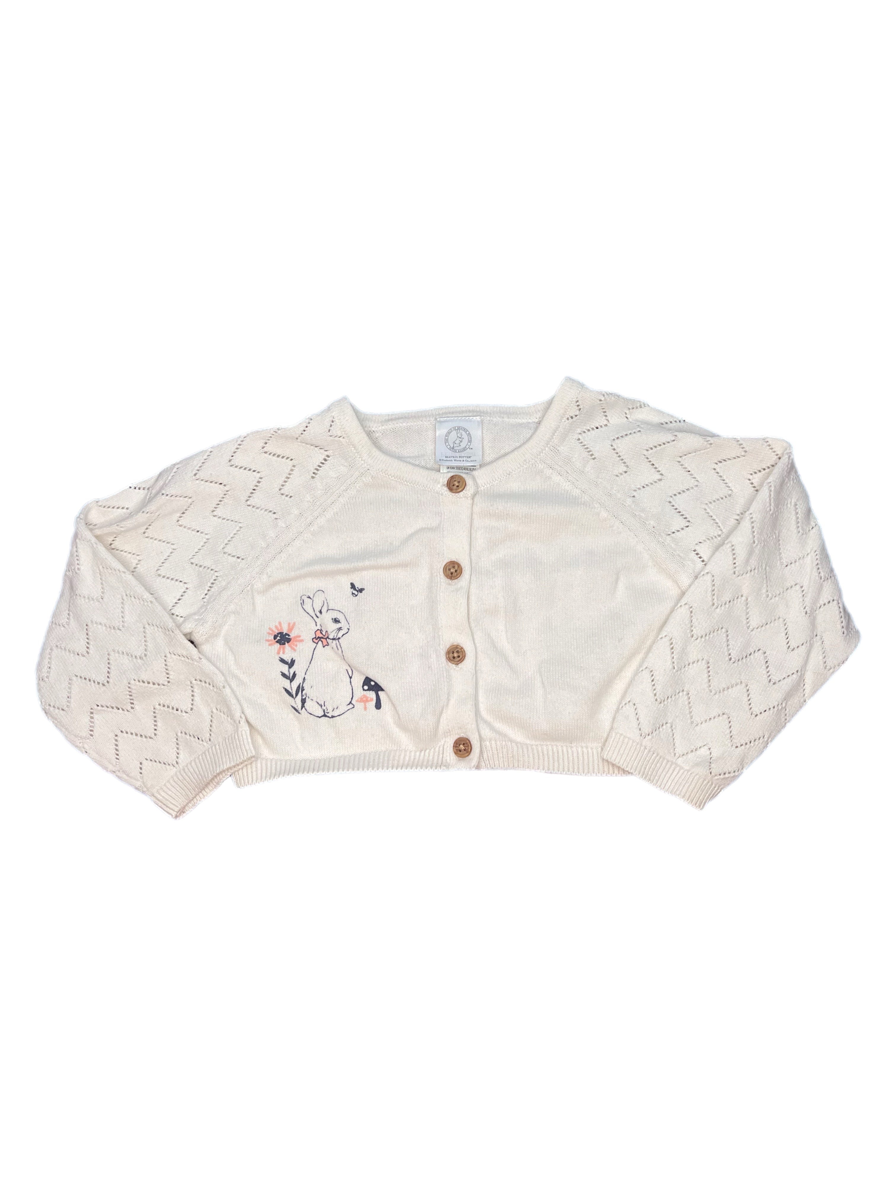 Peter Rabbit Cropped Cardigan (6-12m)
