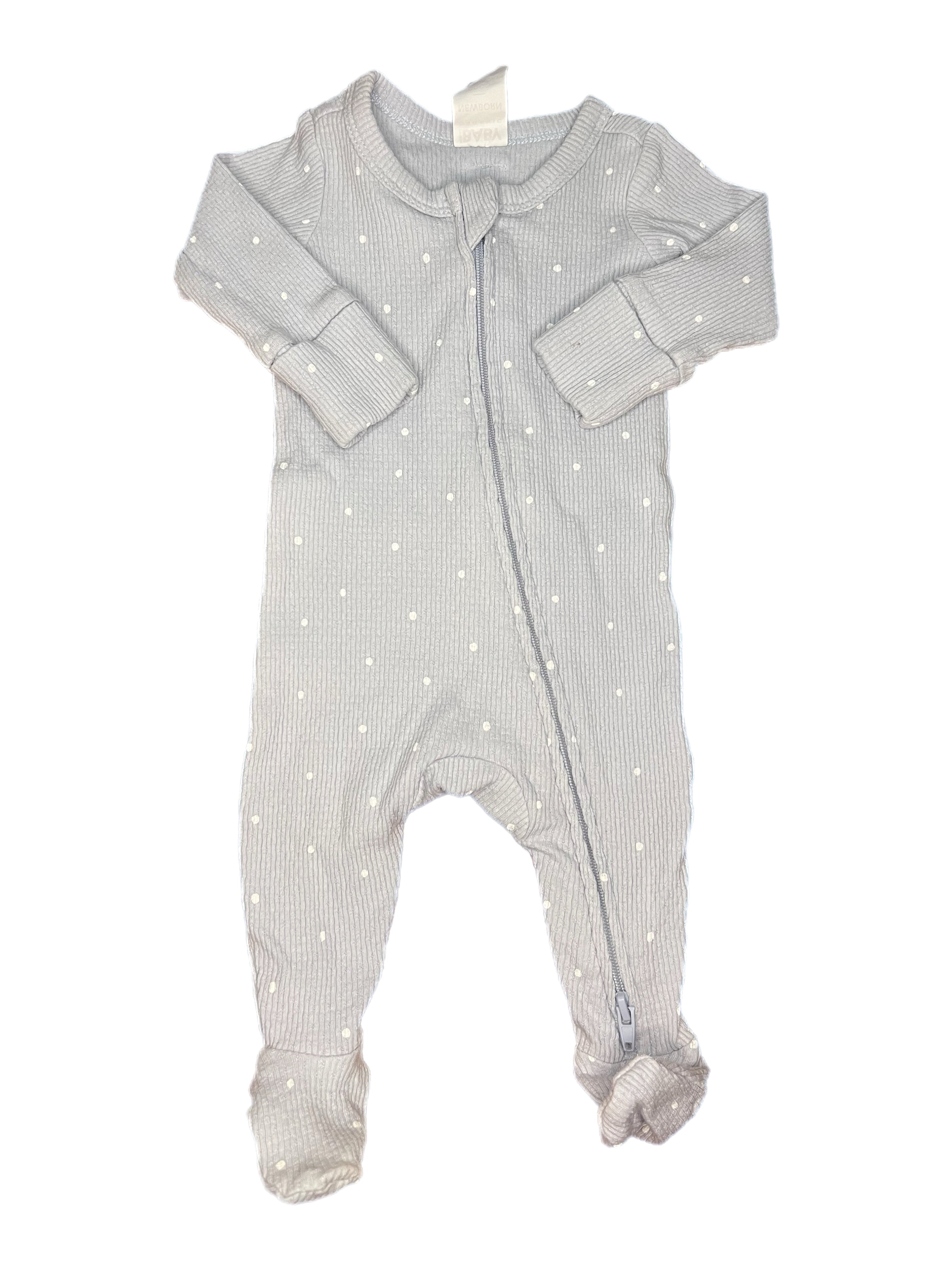Cotton On Baby Zip Onesie (Newborn)