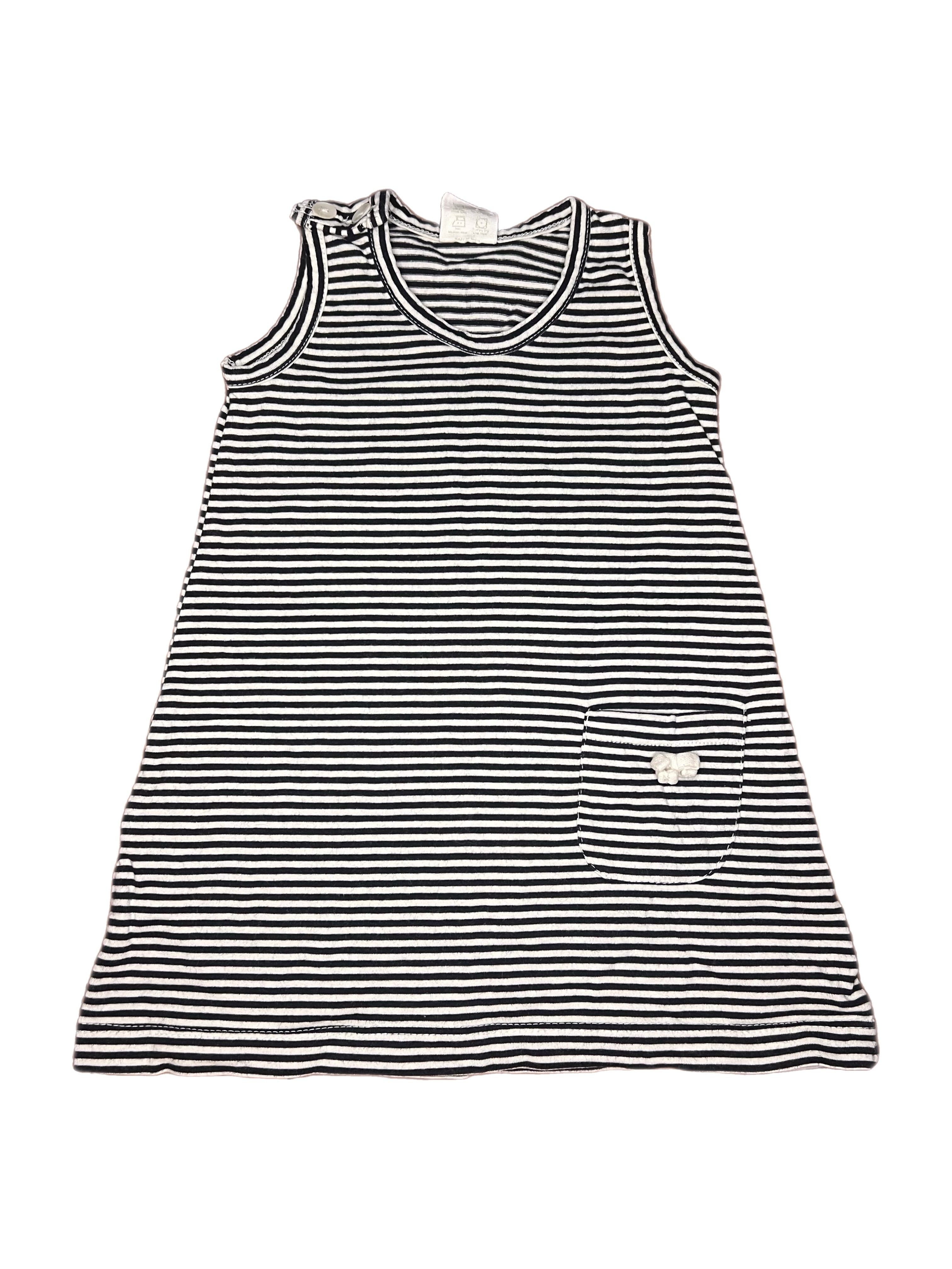 Nature Baby Stripe Dress (3-6m)