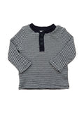 Country Road Navy Stripe Long Sleeve (0-3m)