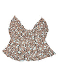 Rylee + Cru Flowy Brown Top (3-6m)