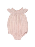Jamie Kay Dusty Pink Muslin Romper (2Y)