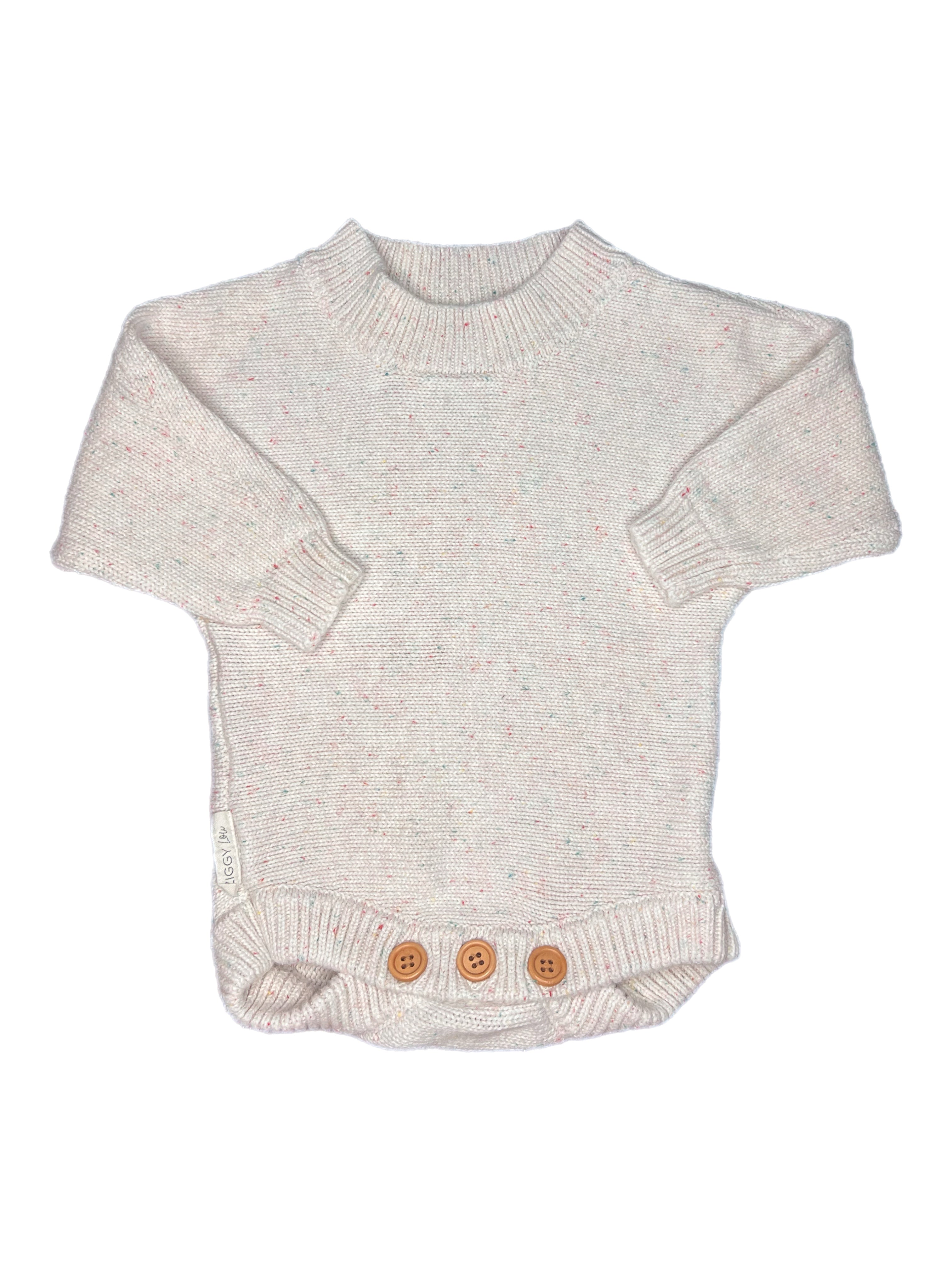 Ziggy Lou Knit Fleck Romper (Newborn)