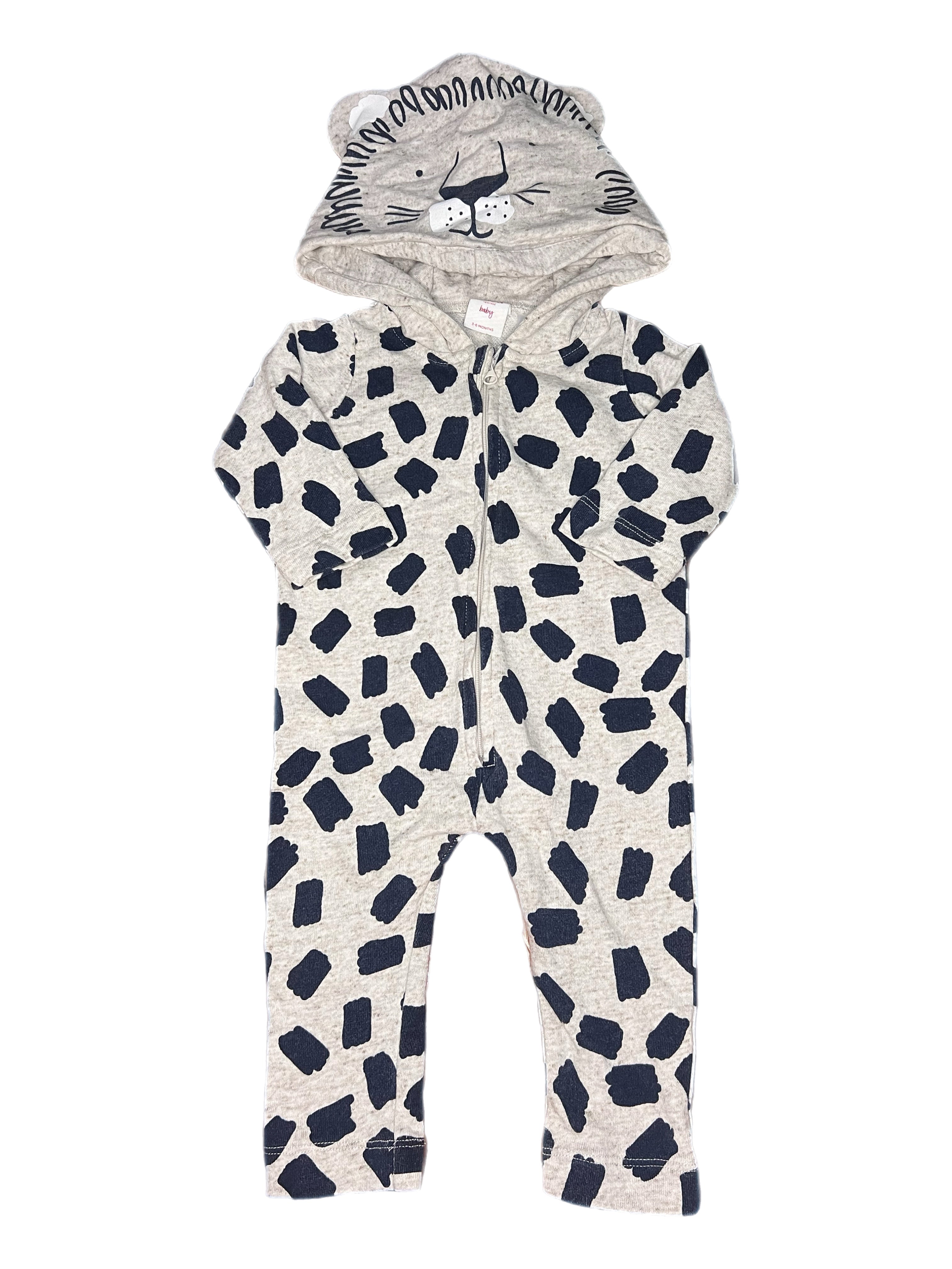 Seed Animal Hood Onesie (3-6m)