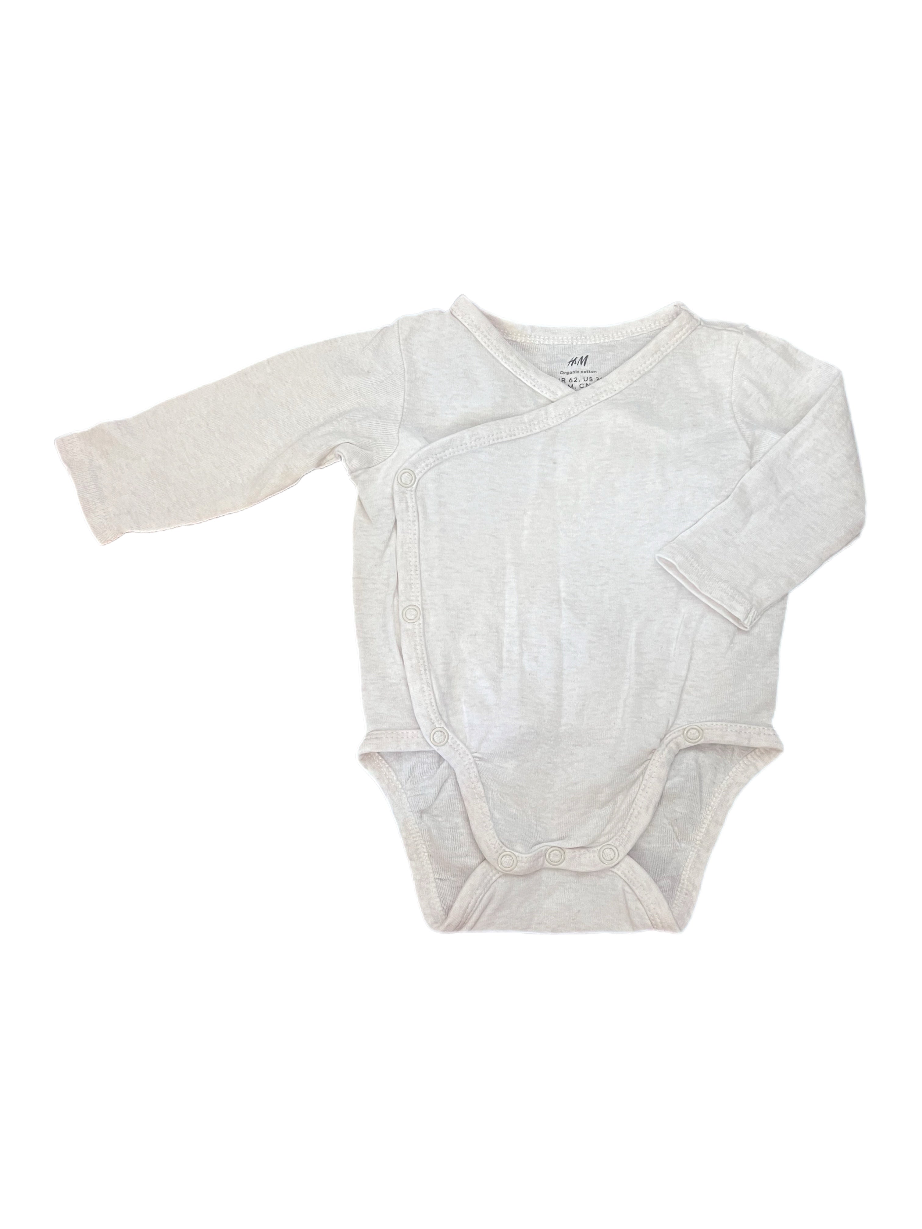H&M Kimono Long Sleeve Bodysuit (0-3m)