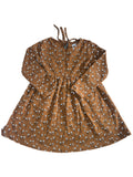 Karibou Brown Floral Long Sleeve Dress (4y)