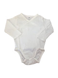H&M Kimono White Long Sleeve Bodysuit (0-3m)