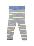 Grown Blue Stripe Knit Leggings (3-6m)