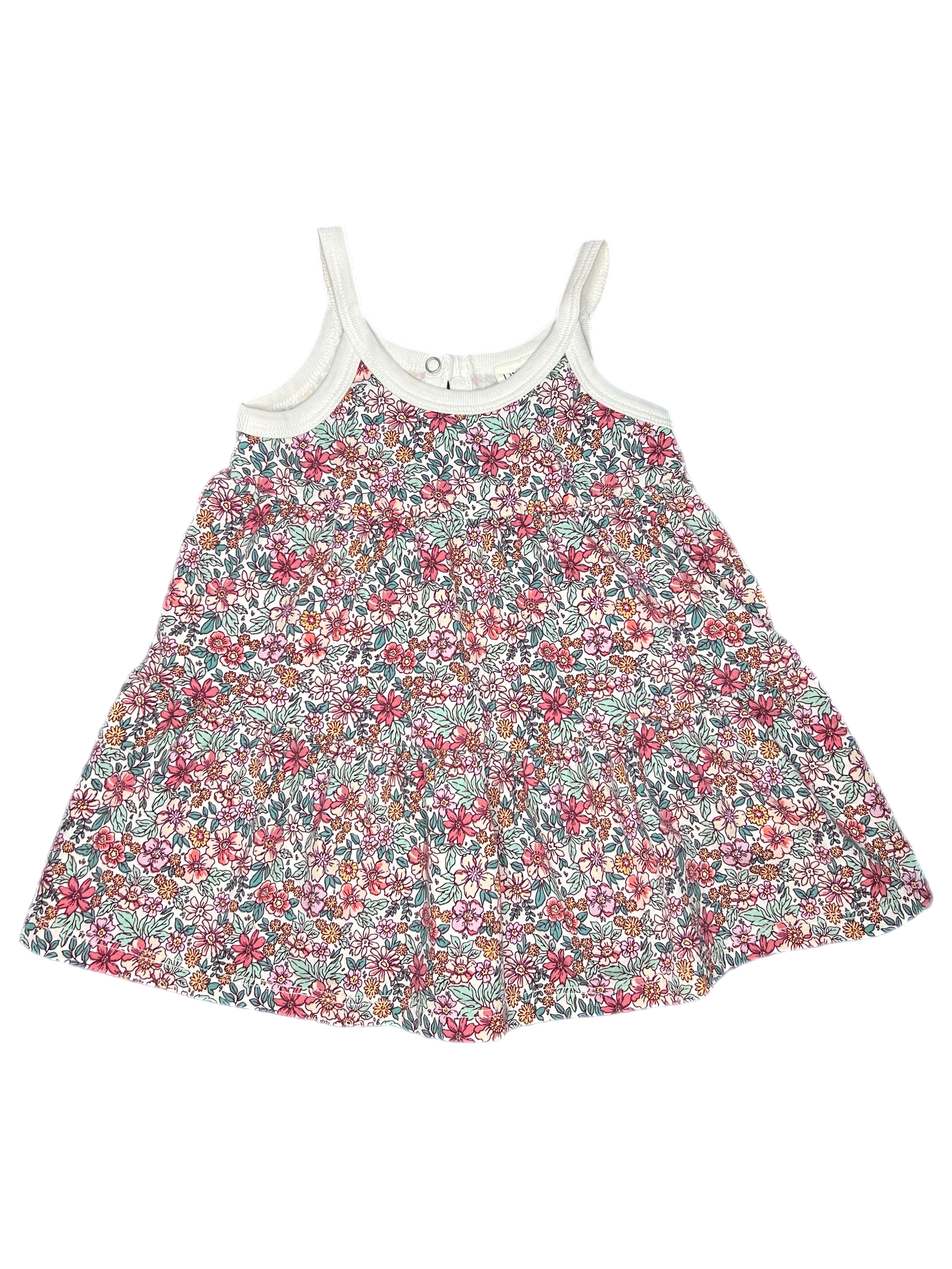 Little Bee by Dimples Floral Tiered Dress (6m)