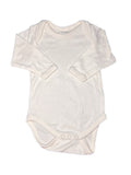 Nature Baby White Long Sleeve Bodysuit (Newborn)