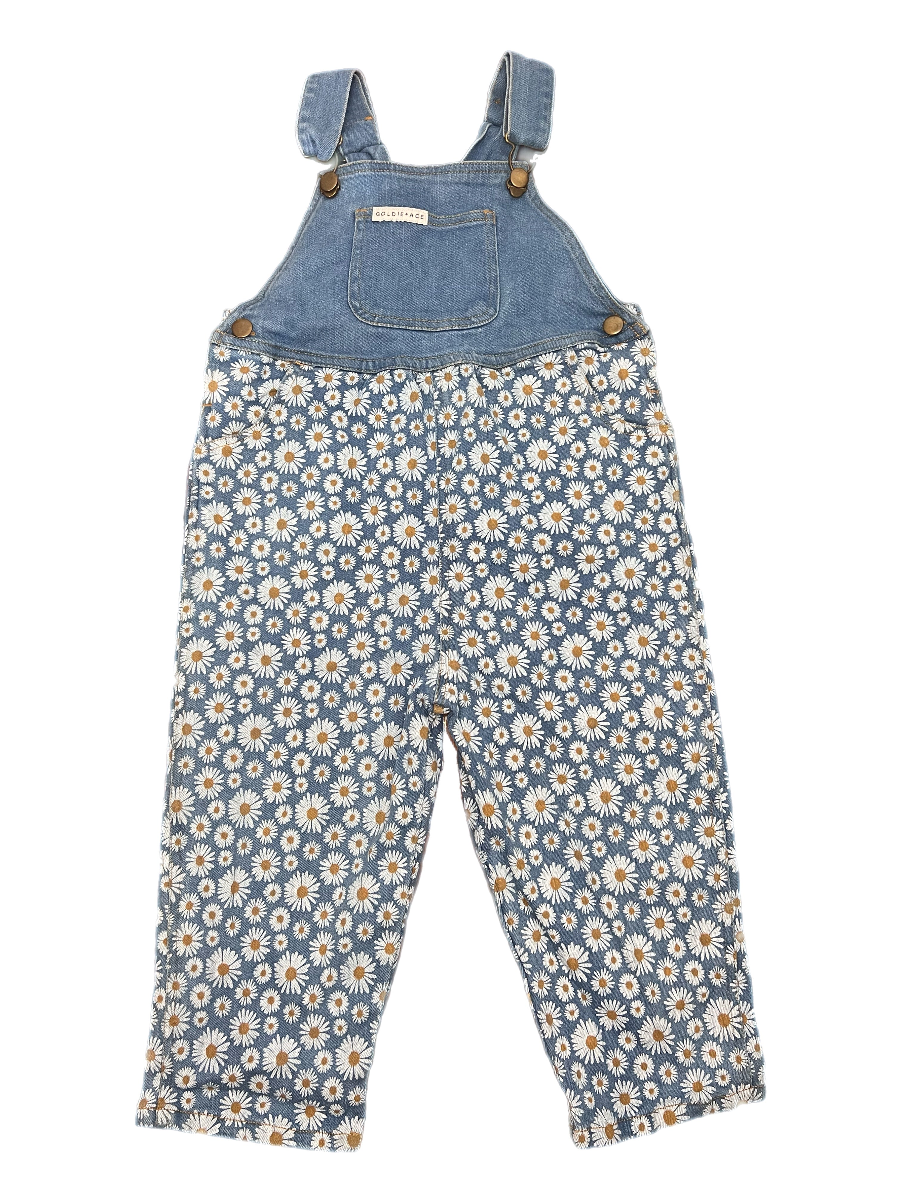 Goldie + Ace Daisy Denim Overalls (3y)