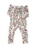 Luna's Treasures Cotton Zip suit (0-3m)
