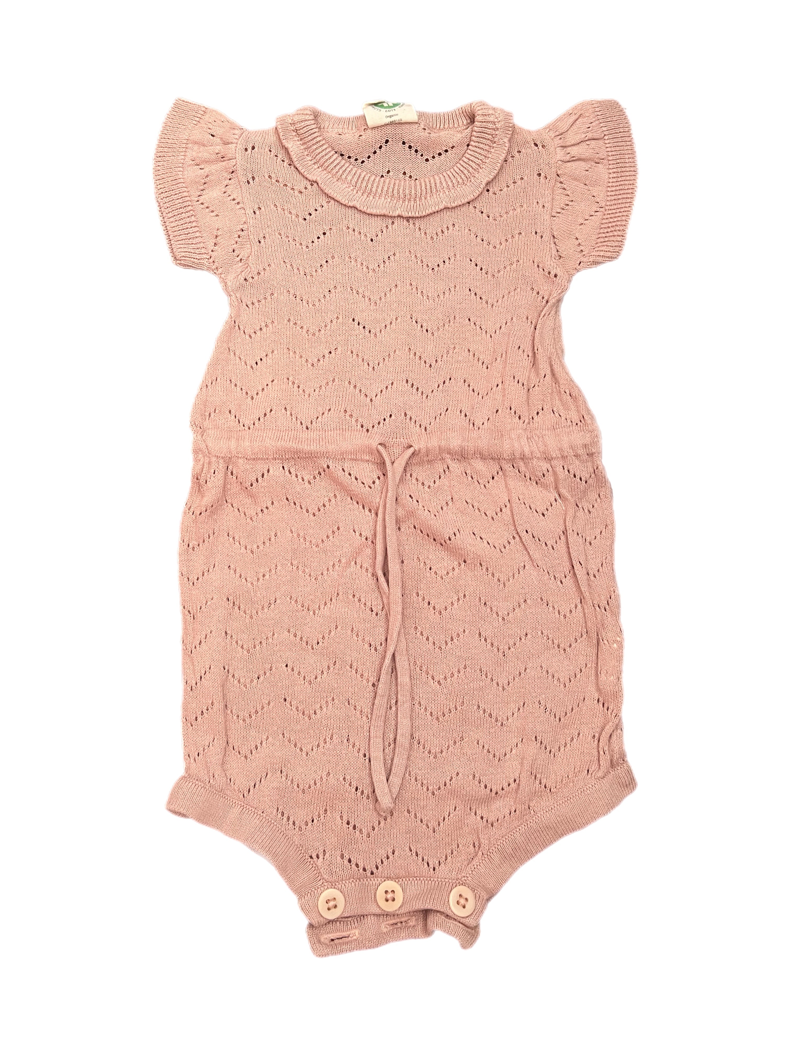 Nature Baby Pointelle Lottie Suit (0-3m)