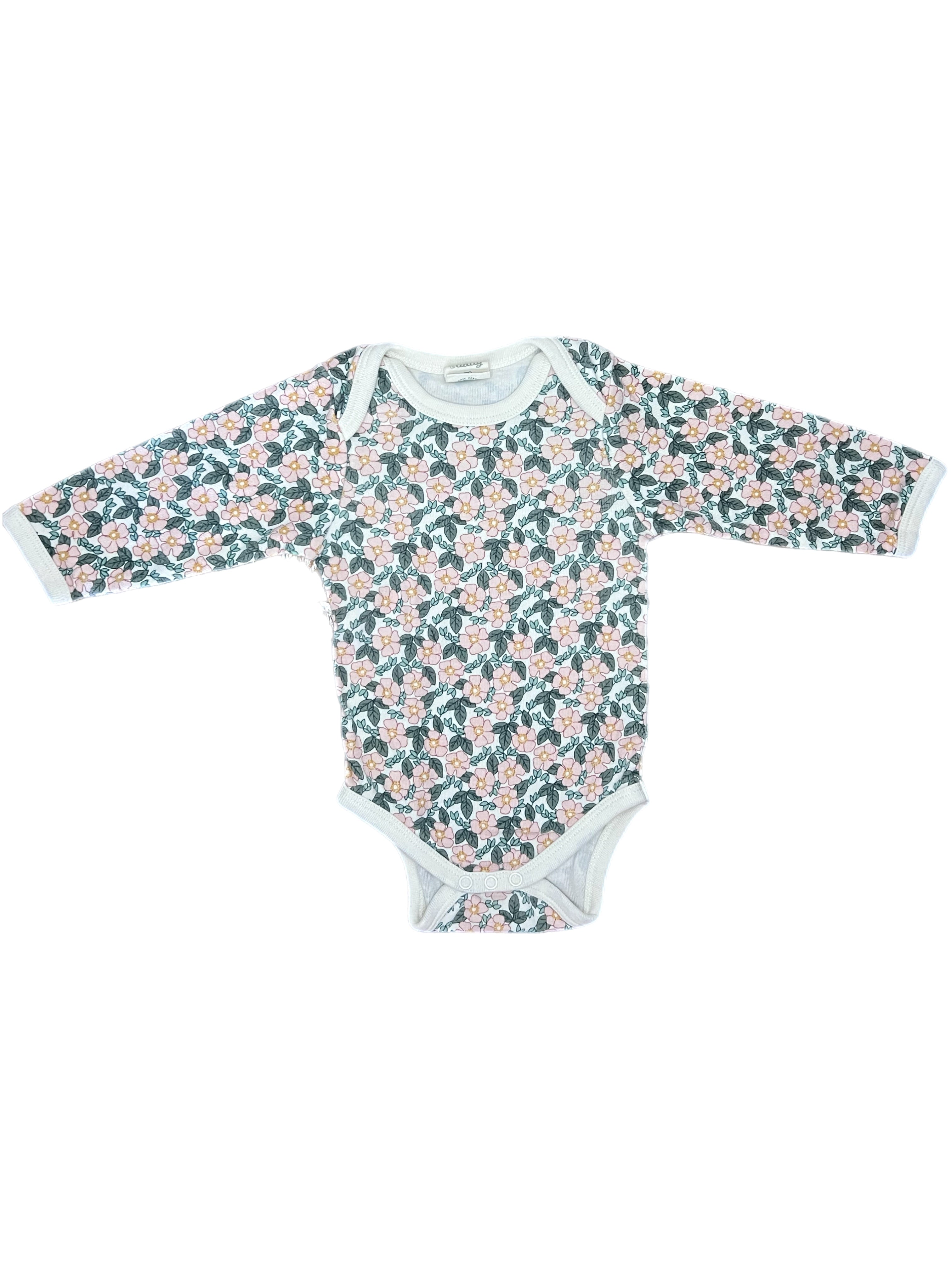 Nature Baby Cotton Long Sleeve Bodysuit (3-6m)