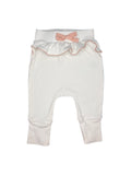 Little Bundle White Ruffle Pants (Newborn)