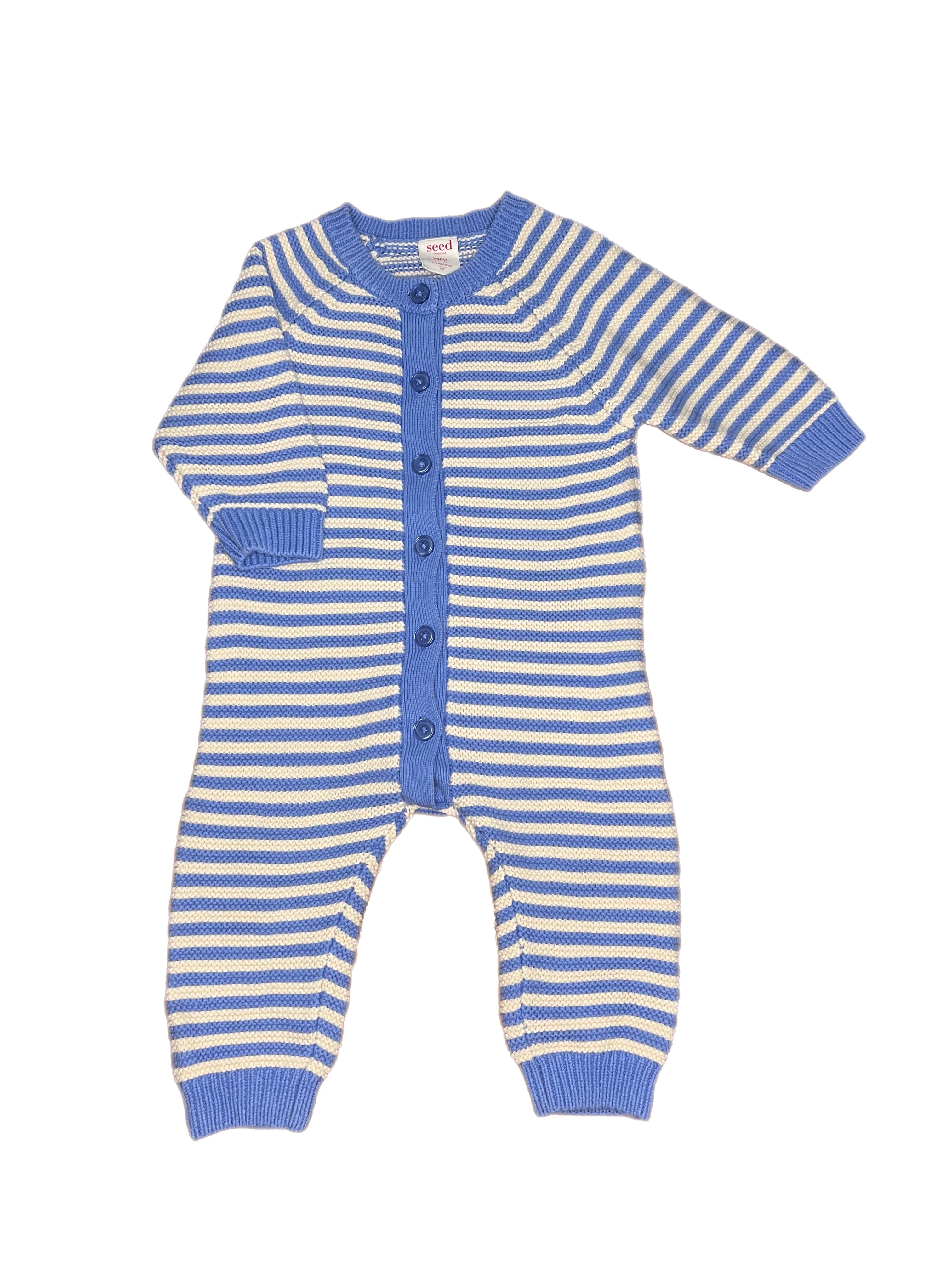 Seed Striped Knit Onesie (3-6m)