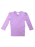 Seed Purple Ribbed Long Sleeve (3-6m)