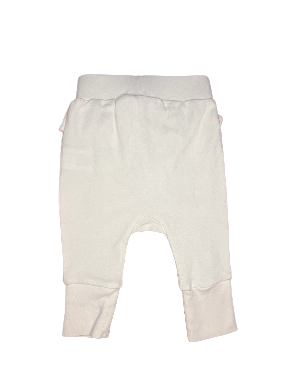 Little Bundle White Ruffle Pants (Newborn)
