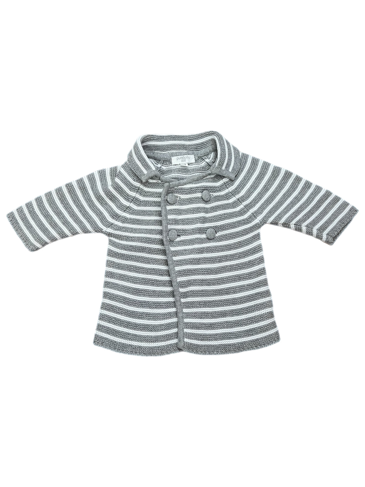 Pure Baby Collared Cardigan (0-3m)