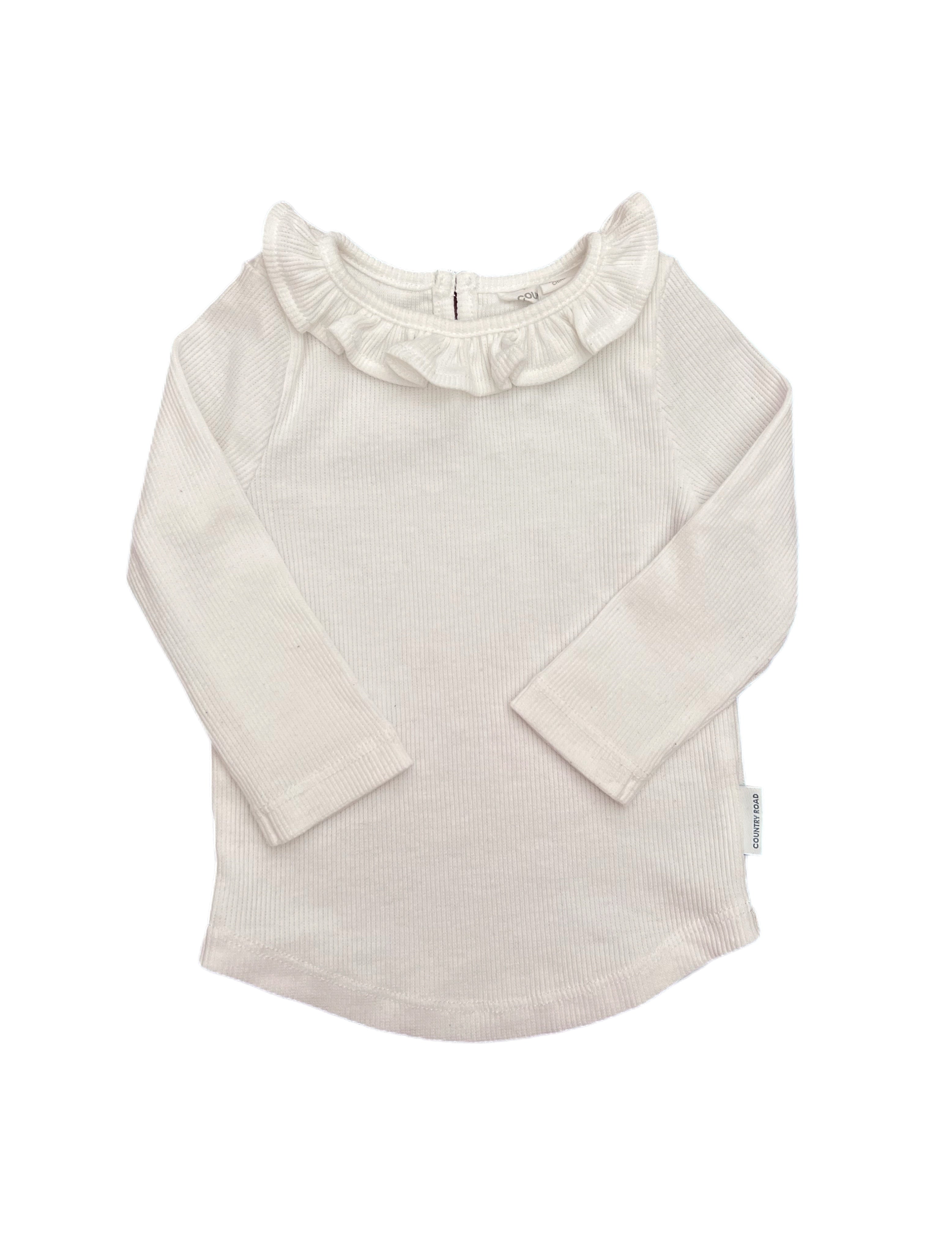 Country Road Ruffle Neck Long Sleeve (3-6m)
