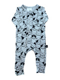 Hux Baby Grey Onesie (3-6m)