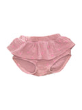 Milky Pink Ruffle Bloomers (0-3m)