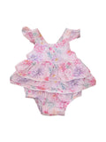 Bebe by Minihaha Floral Pink Romper (0-3m)