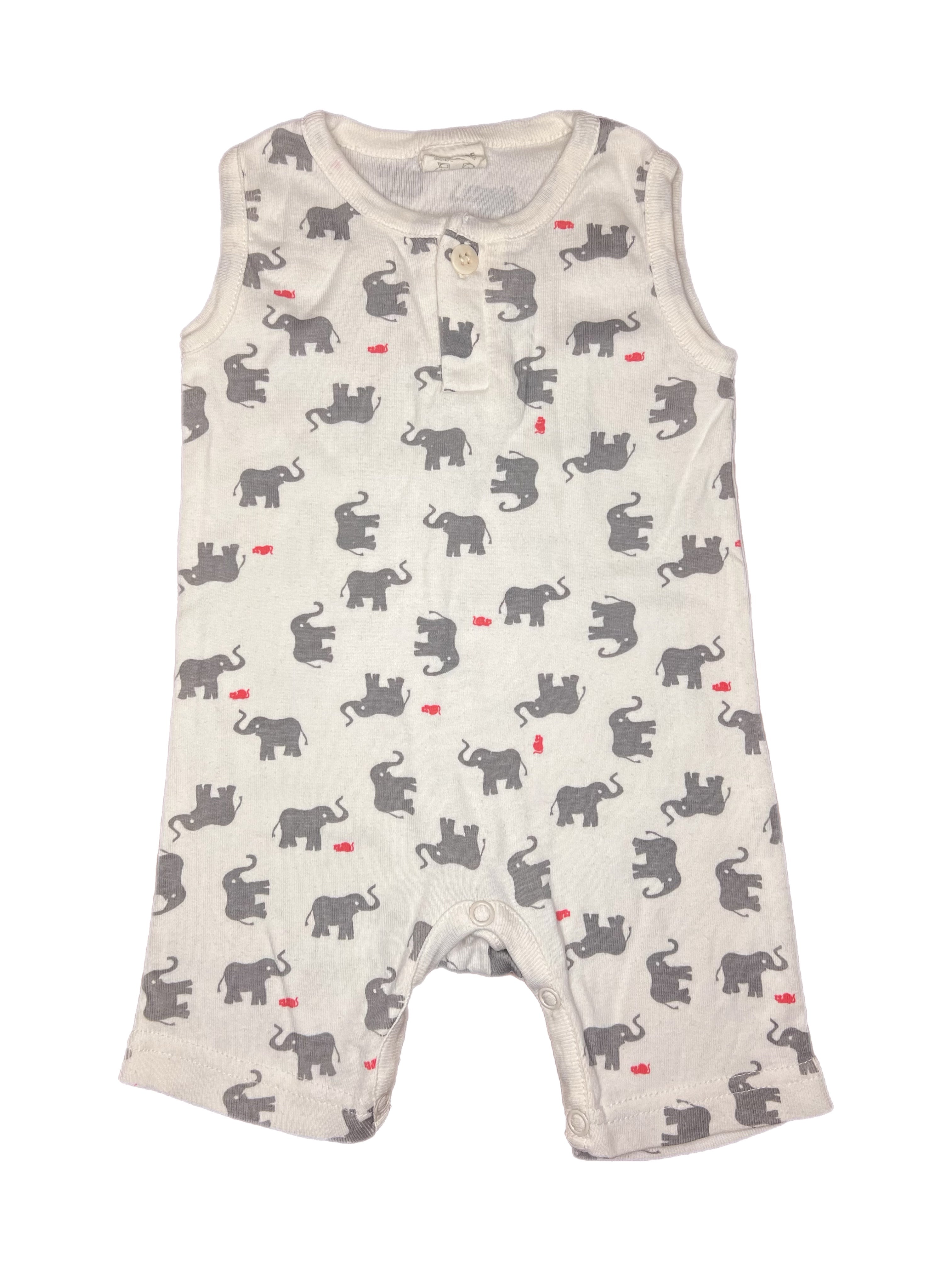 Nature Baby Elephant Romper (0-3m)