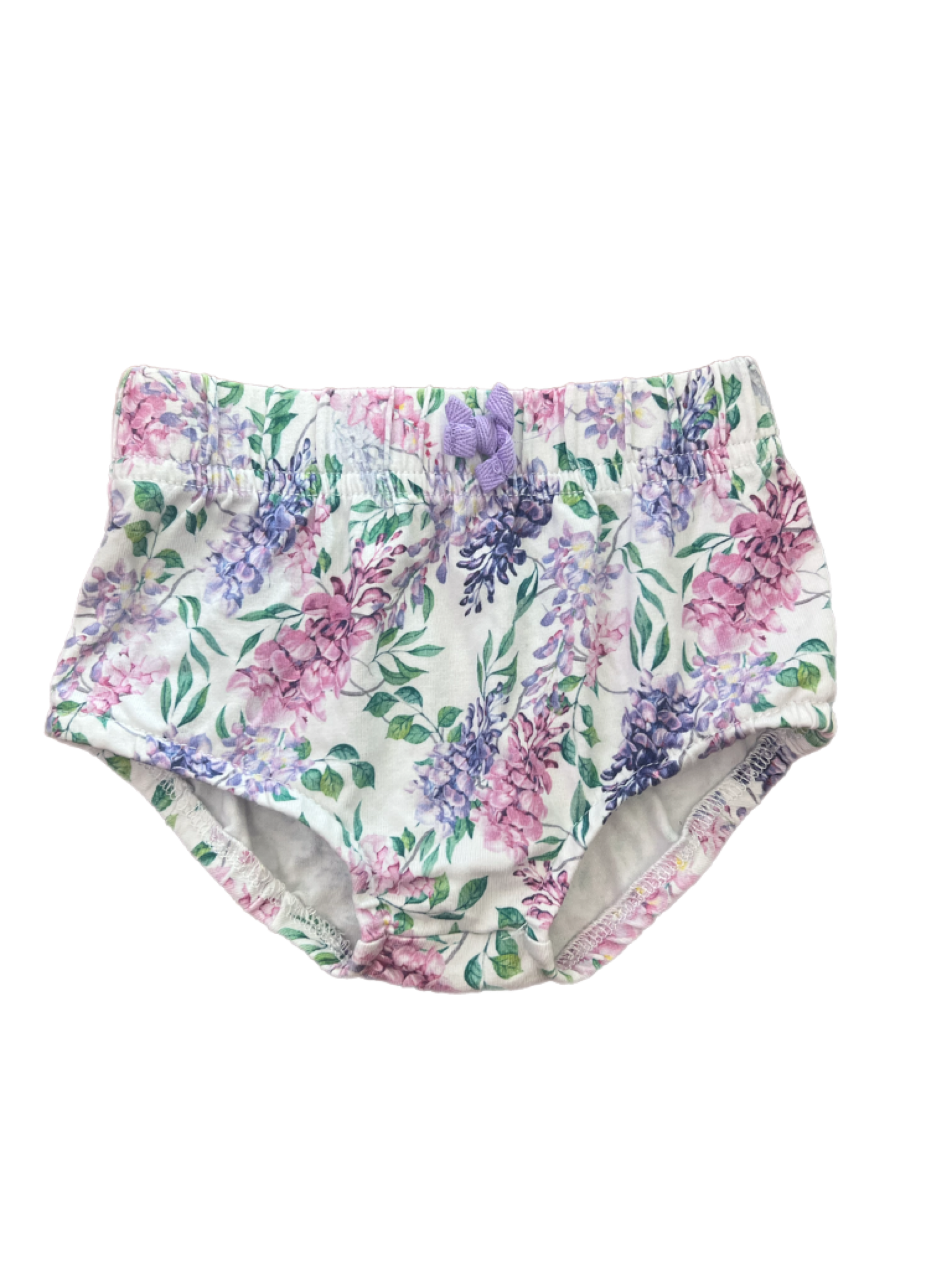 Milky Floral Shorts (0-3m)