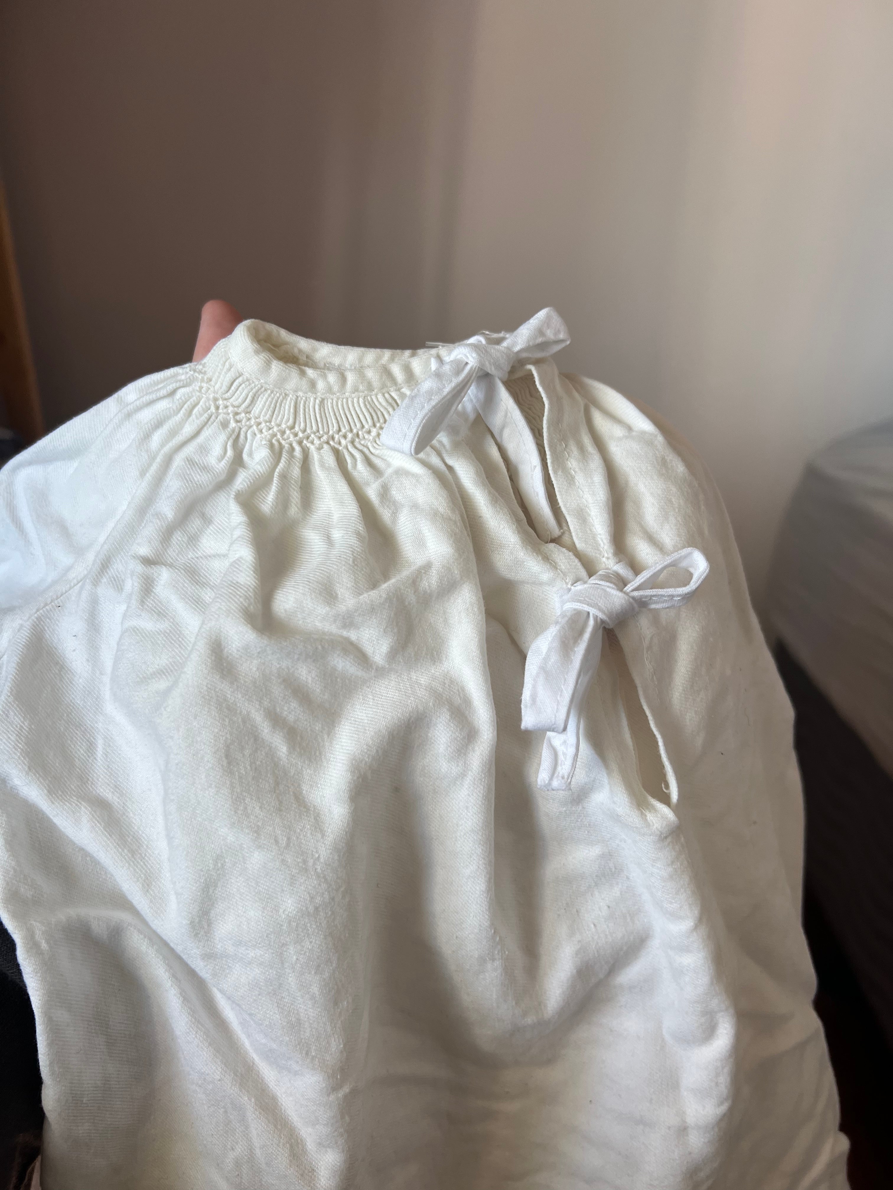 Baby Classics White Smocked Dress (0-3m)